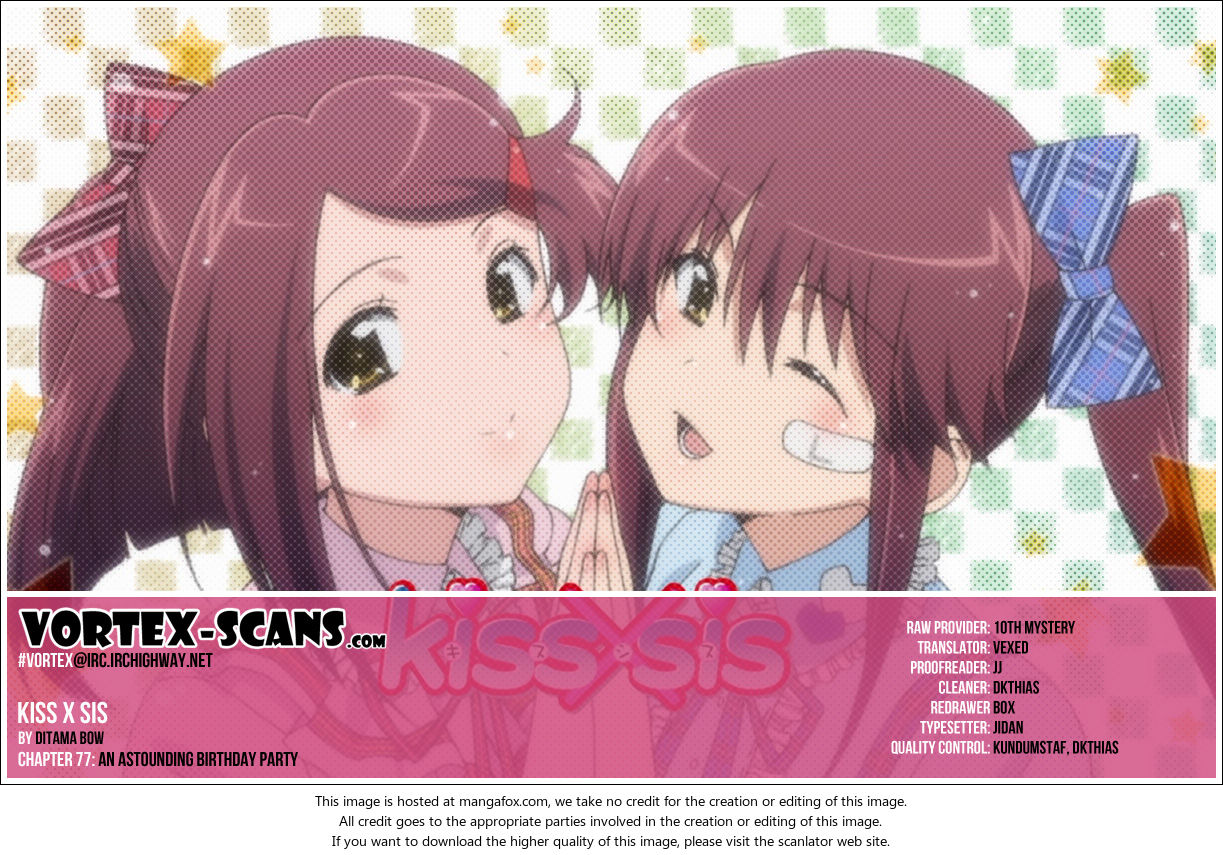 Kiss x Sis Chapter 77 Page 1