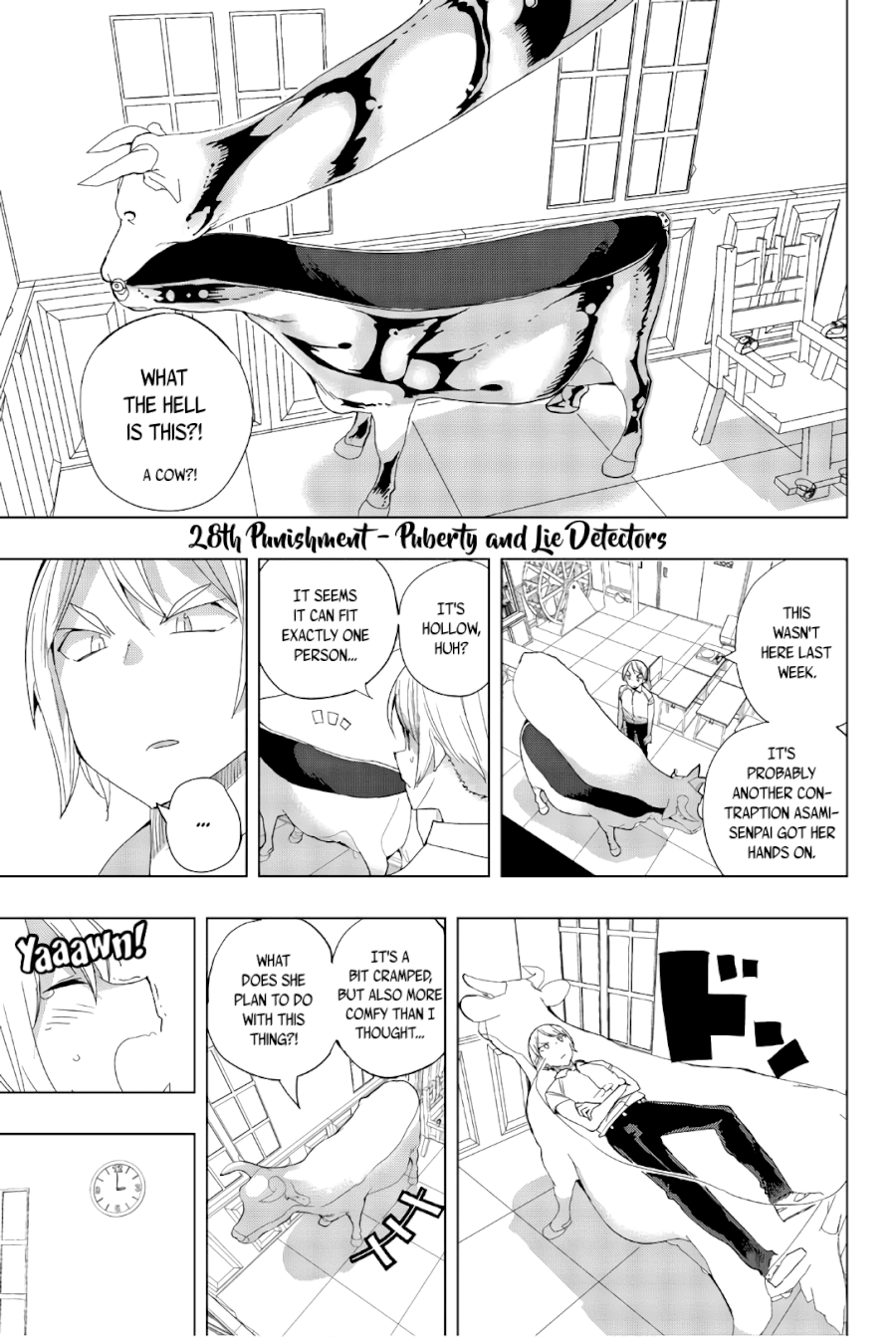 Houkago no Goumon Shoujo Chapter 28: Puberty And Lie Detectors Page 1