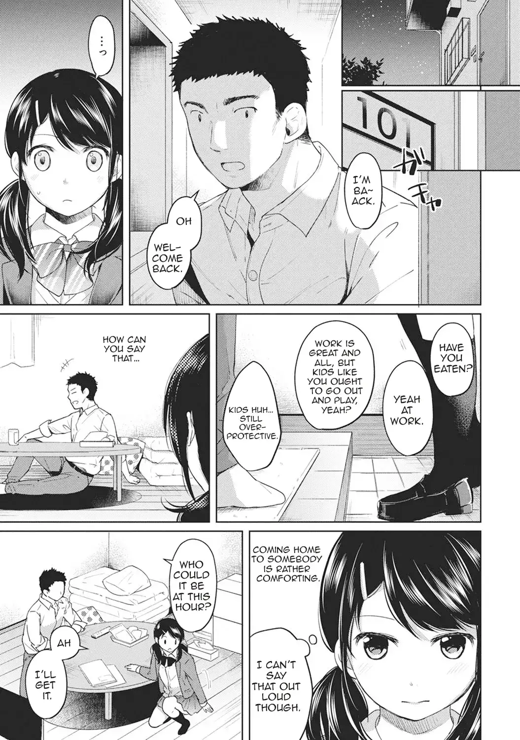 1LDK JK Ikinari Doukyo? Micchaku!? Hatsu Ecchi!!? Chapter 4 Page 4