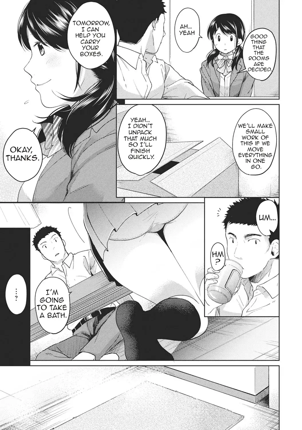 1LDK JK Ikinari Doukyo? Micchaku!? Hatsu Ecchi!!? Chapter 4 Page 6