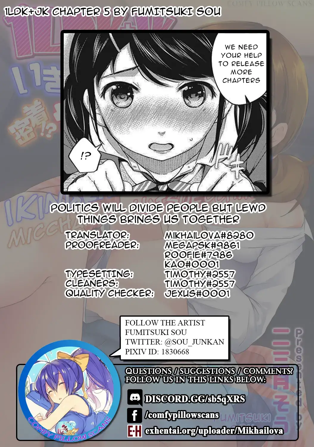 1LDK JK Ikinari Doukyo? Micchaku!? Hatsu Ecchi!!? Chapter 5 Page 26