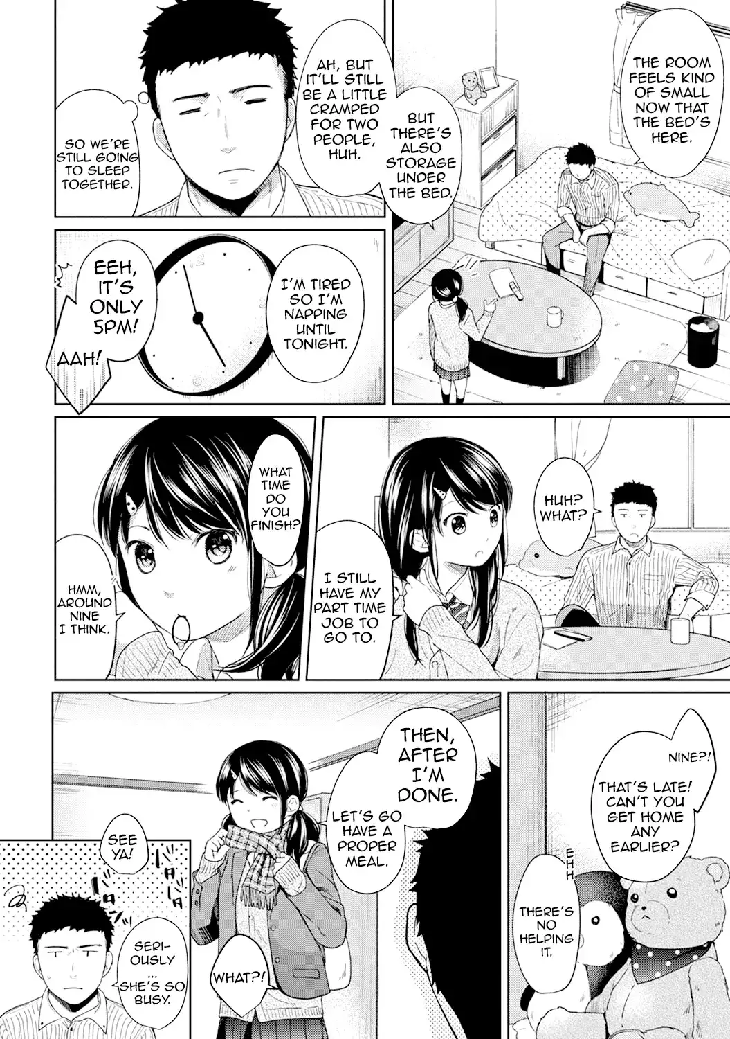 1LDK JK Ikinari Doukyo? Micchaku!? Hatsu Ecchi!!? Chapter 6 Page 3
