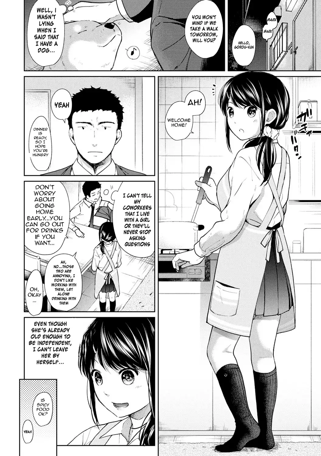 1LDK JK Ikinari Doukyo? Micchaku!? Hatsu Ecchi!!? Chapter 7 Page 3