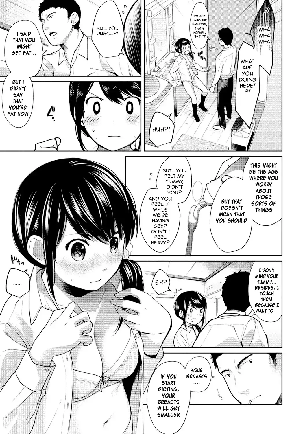 1LDK JK Ikinari Doukyo? Micchaku!? Hatsu Ecchi!!? Chapter 7 Page 6