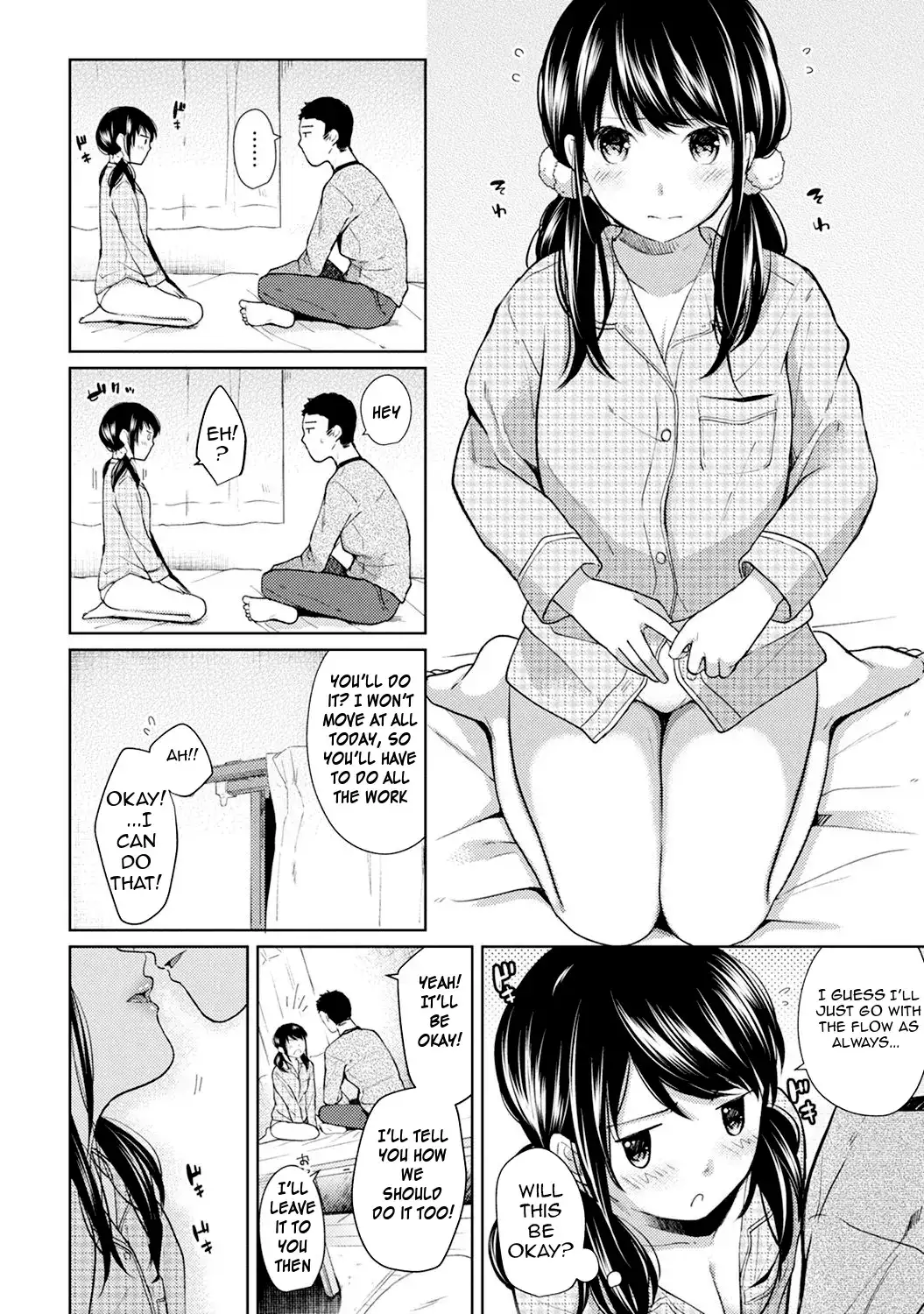 1LDK JK Ikinari Doukyo? Micchaku!? Hatsu Ecchi!!? Chapter 7 Page 9