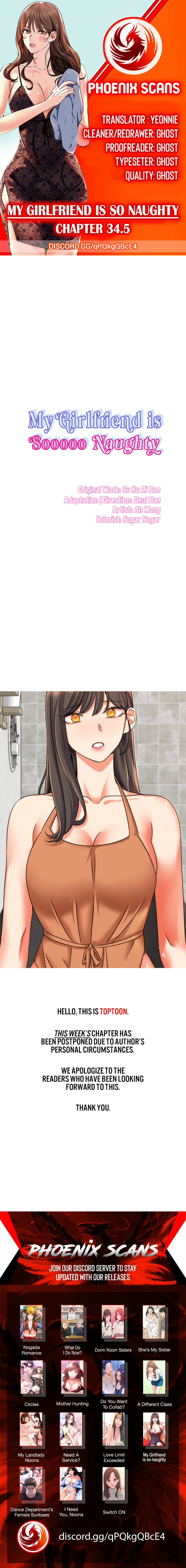 My girlfriend is so naughty Chapter 34.5 Page 1