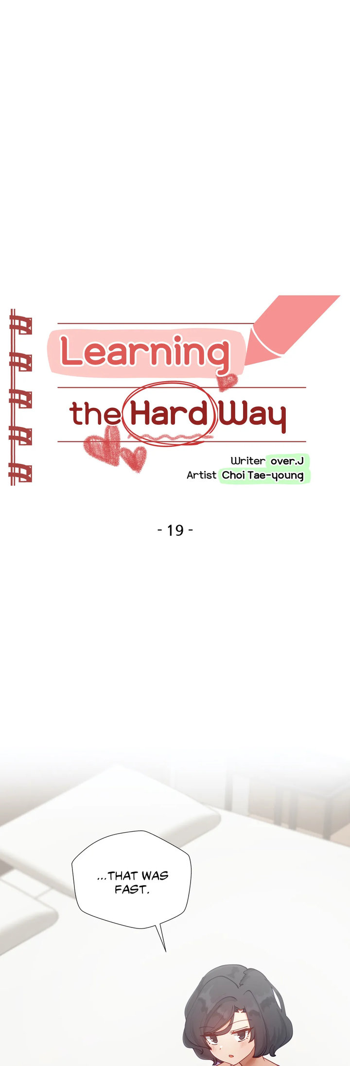 Learning The Hard Way Chapter 19 Page 1