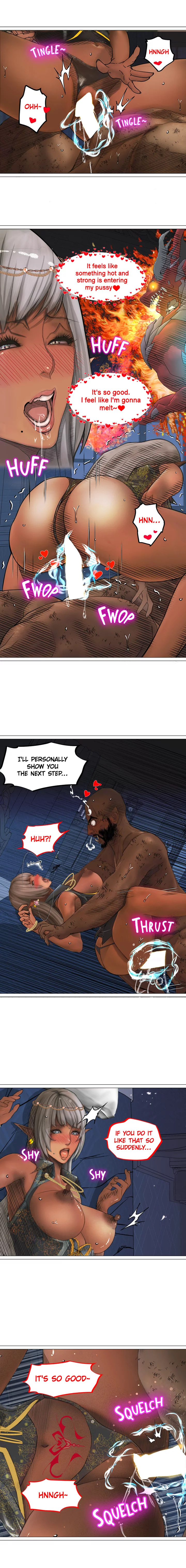 The DARK ELF QUEEN and the SLAVE ORC Chapter 10 Page 14