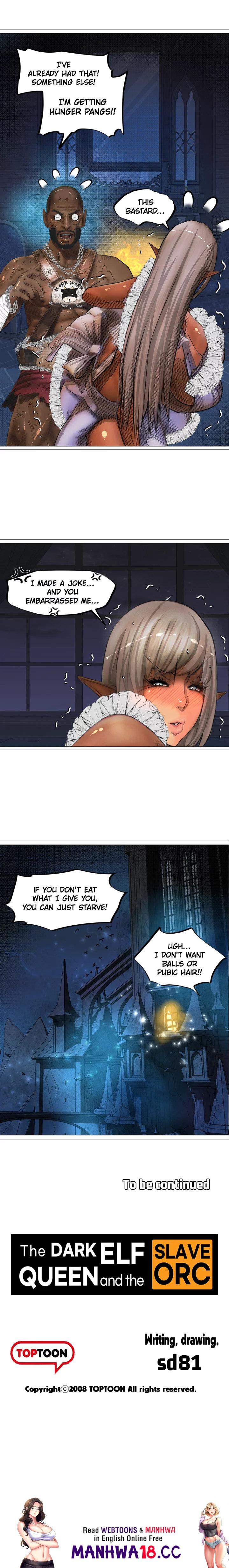 The DARK ELF QUEEN and the SLAVE ORC Chapter 11 Page 13