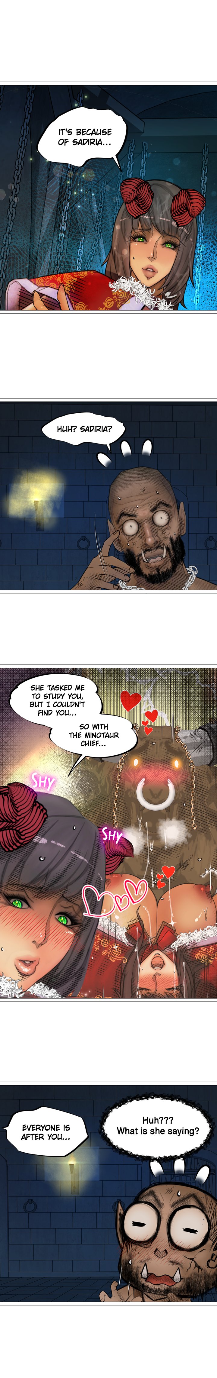 The DARK ELF QUEEN and the SLAVE ORC Chapter 12 Page 9