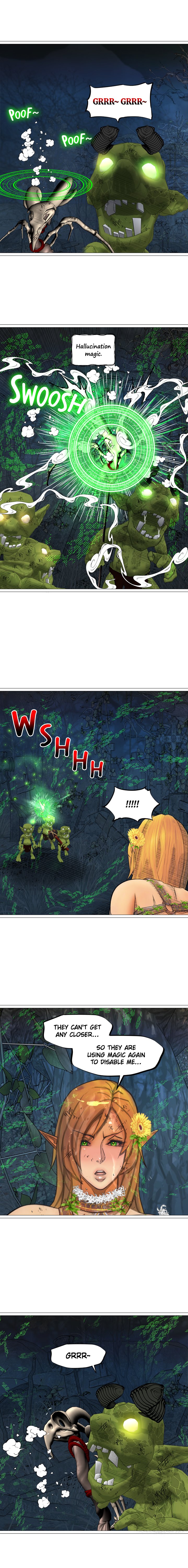 The DARK ELF QUEEN and the SLAVE ORC Chapter 13 Page 8