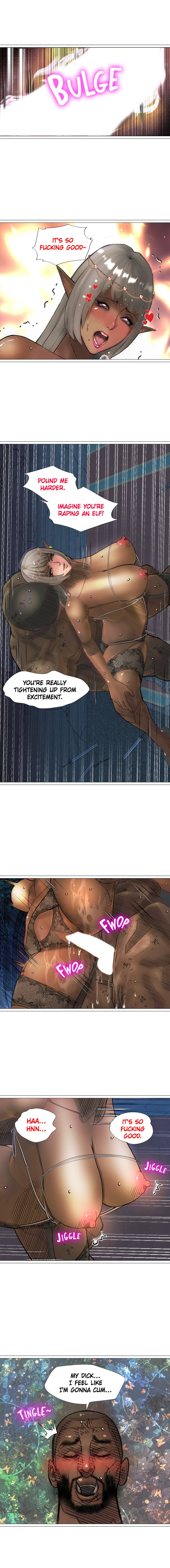 The DARK ELF QUEEN and the SLAVE ORC Chapter 14 Page 12