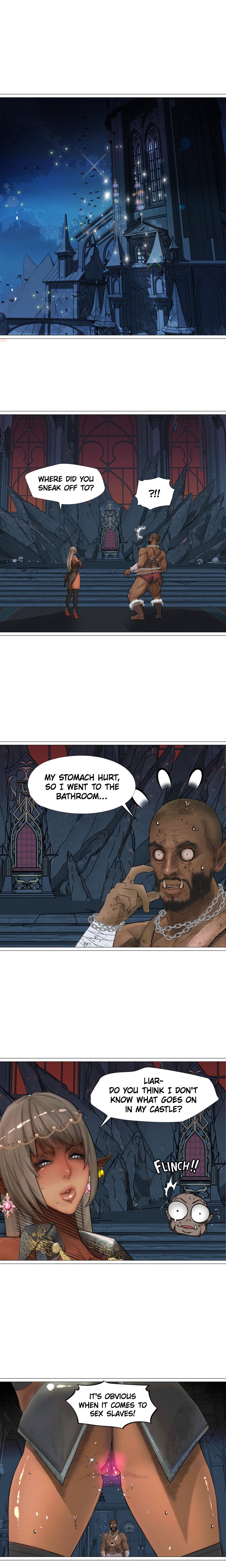 The DARK ELF QUEEN and the SLAVE ORC Chapter 14 Page 4