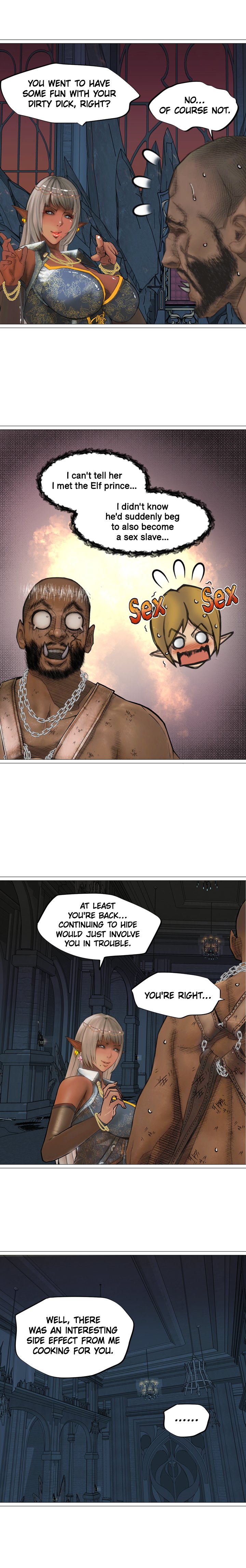 The DARK ELF QUEEN and the SLAVE ORC Chapter 14 Page 5