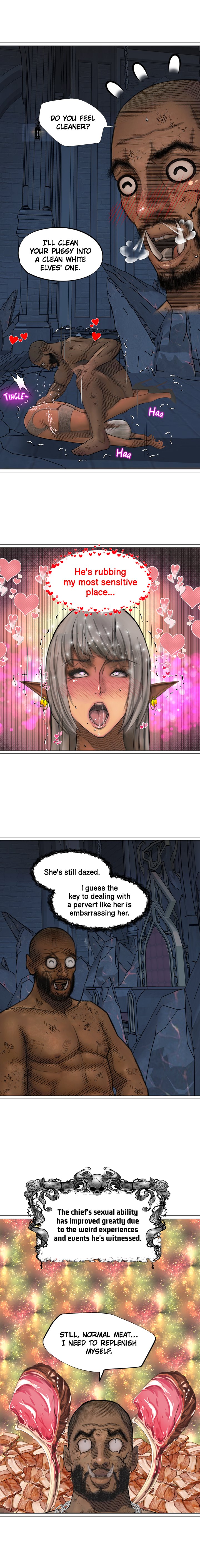 The DARK ELF QUEEN and the SLAVE ORC Chapter 14 Page 9
