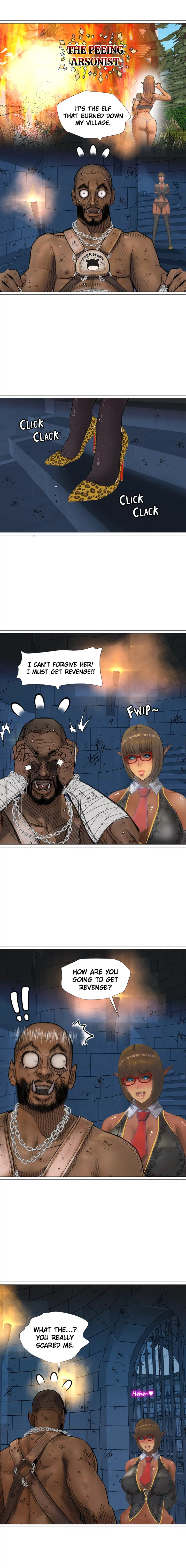 The DARK ELF QUEEN and the SLAVE ORC Chapter 15 Page 13