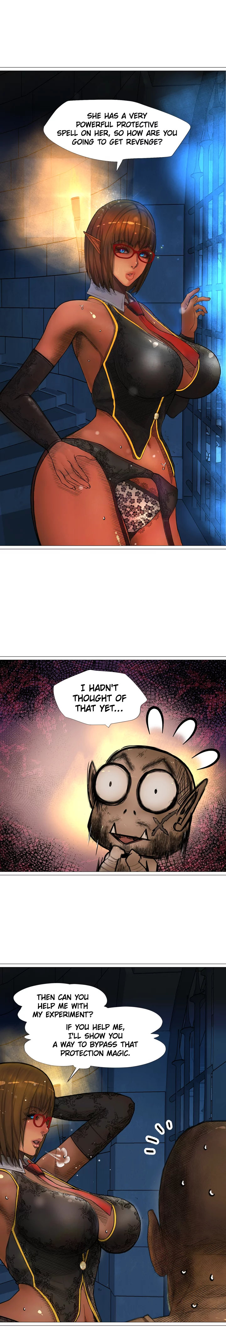 The DARK ELF QUEEN and the SLAVE ORC Chapter 15 Page 14