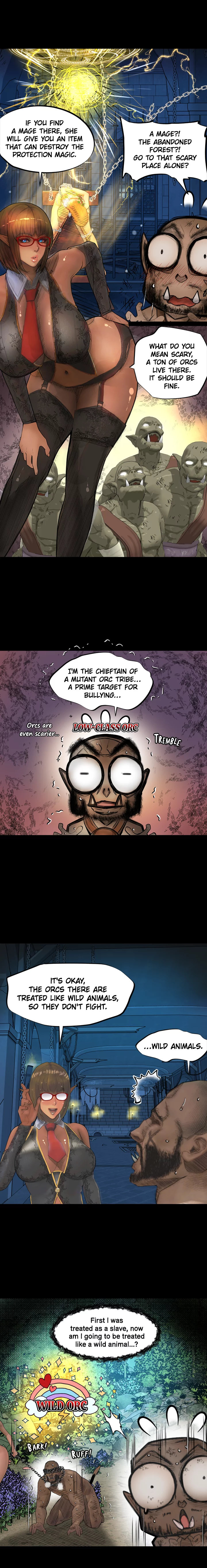 The DARK ELF QUEEN and the SLAVE ORC Chapter 17 Page 7