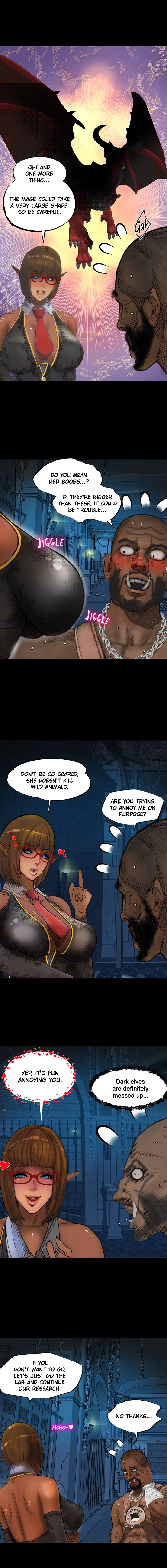 The DARK ELF QUEEN and the SLAVE ORC Chapter 17 Page 8