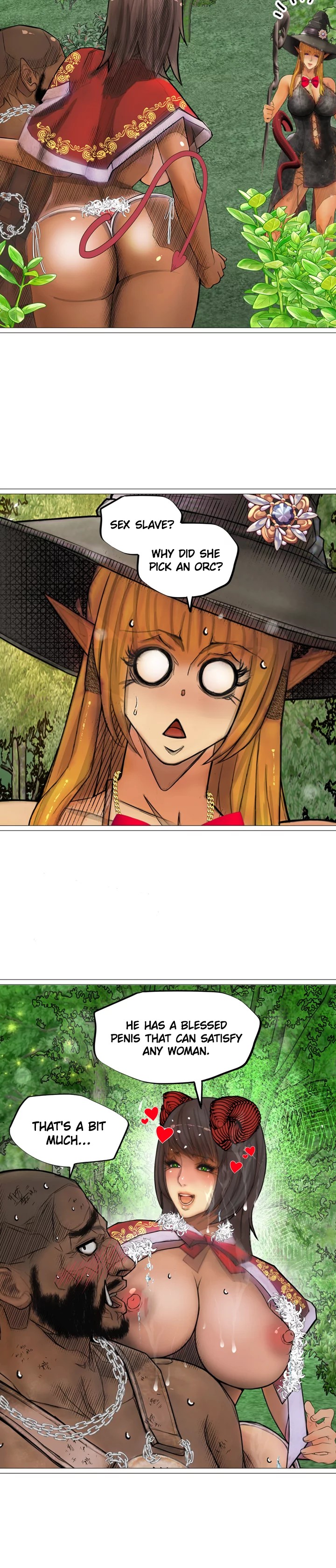 The DARK ELF QUEEN and the SLAVE ORC Chapter 18 Page 10