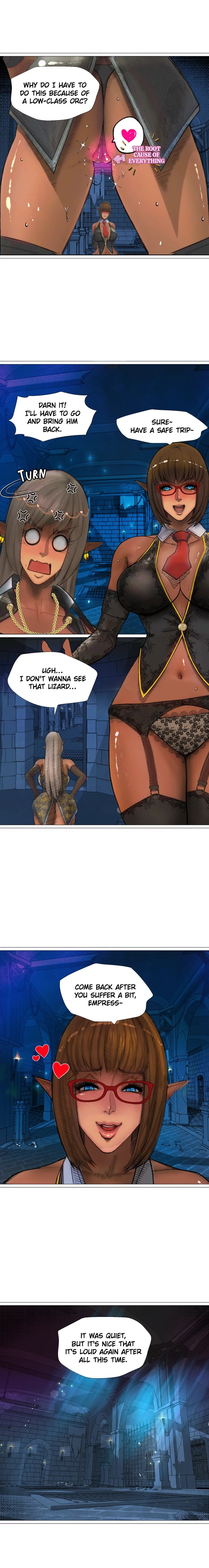 The DARK ELF QUEEN and the SLAVE ORC Chapter 18 Page 17