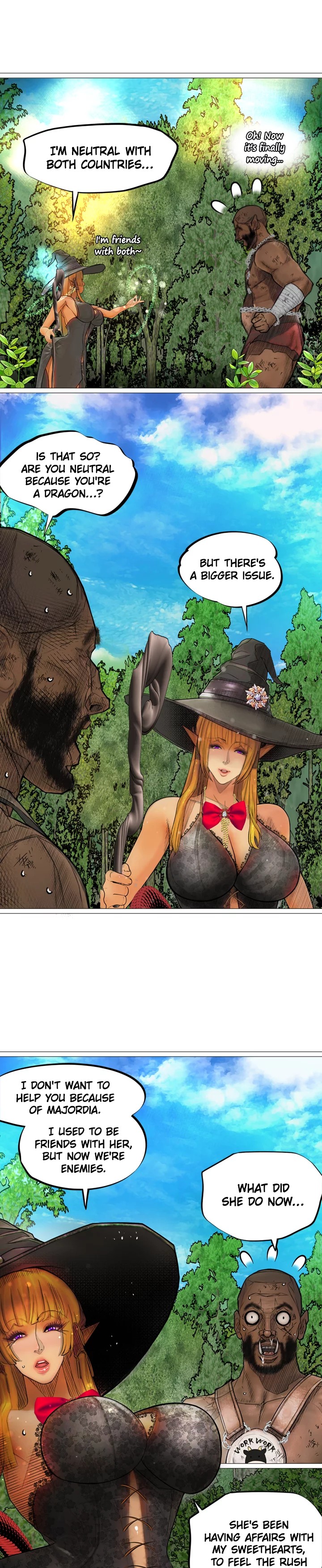 The DARK ELF QUEEN and the SLAVE ORC Chapter 18 Page 5