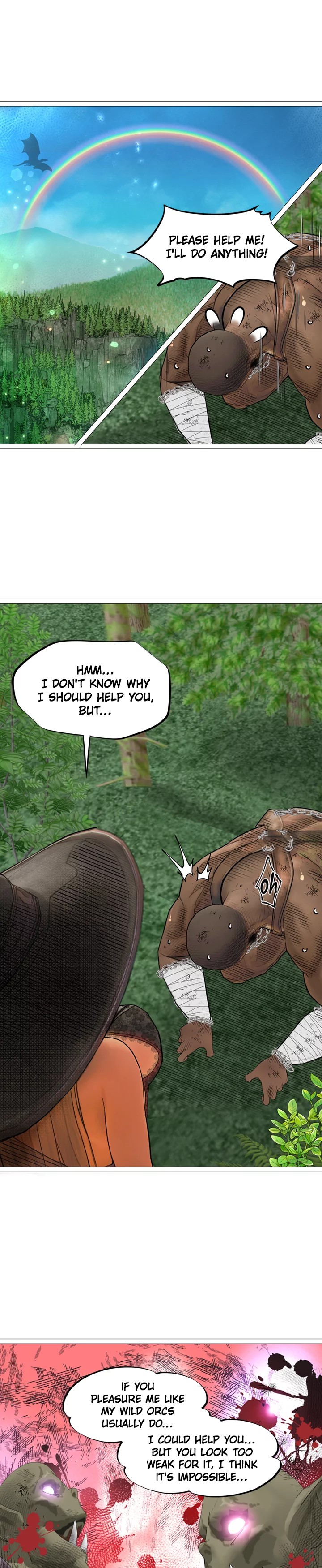 The DARK ELF QUEEN and the SLAVE ORC Chapter 18 Page 7
