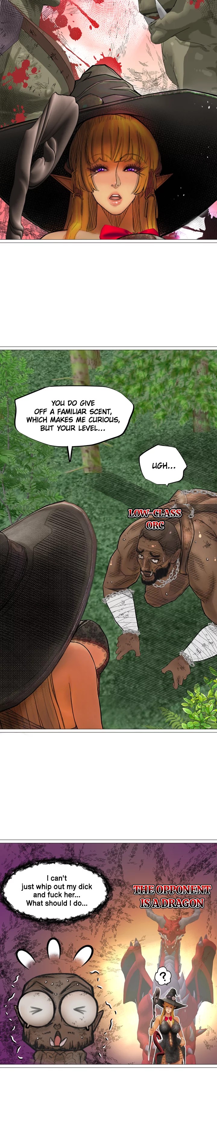 The DARK ELF QUEEN and the SLAVE ORC Chapter 18 Page 8