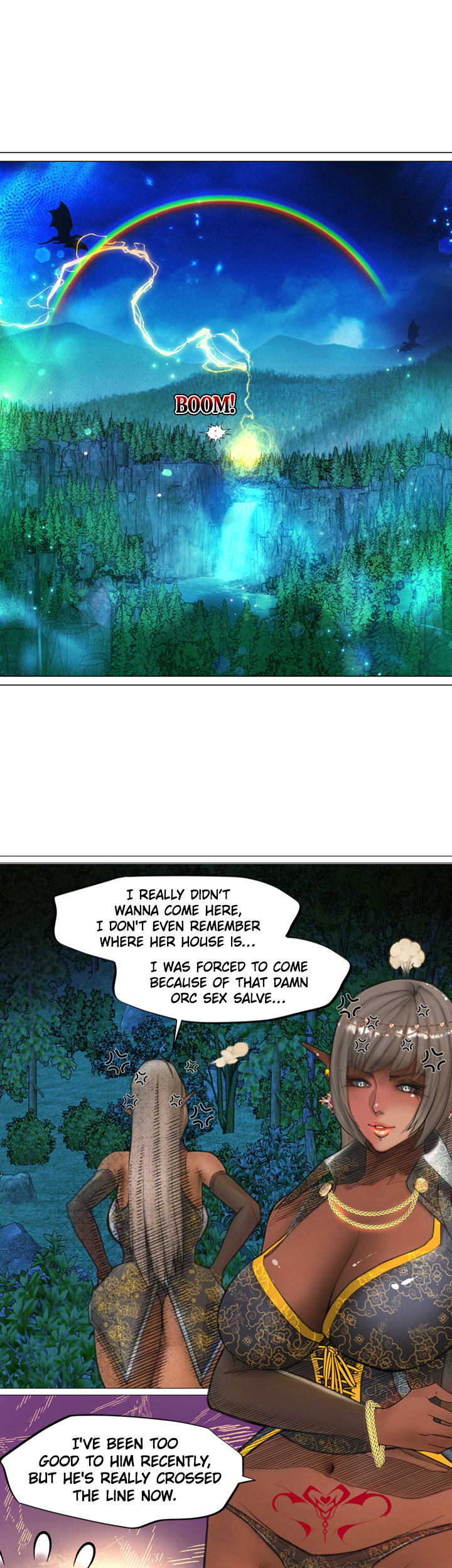 The DARK ELF QUEEN and the SLAVE ORC Chapter 19 Page 17