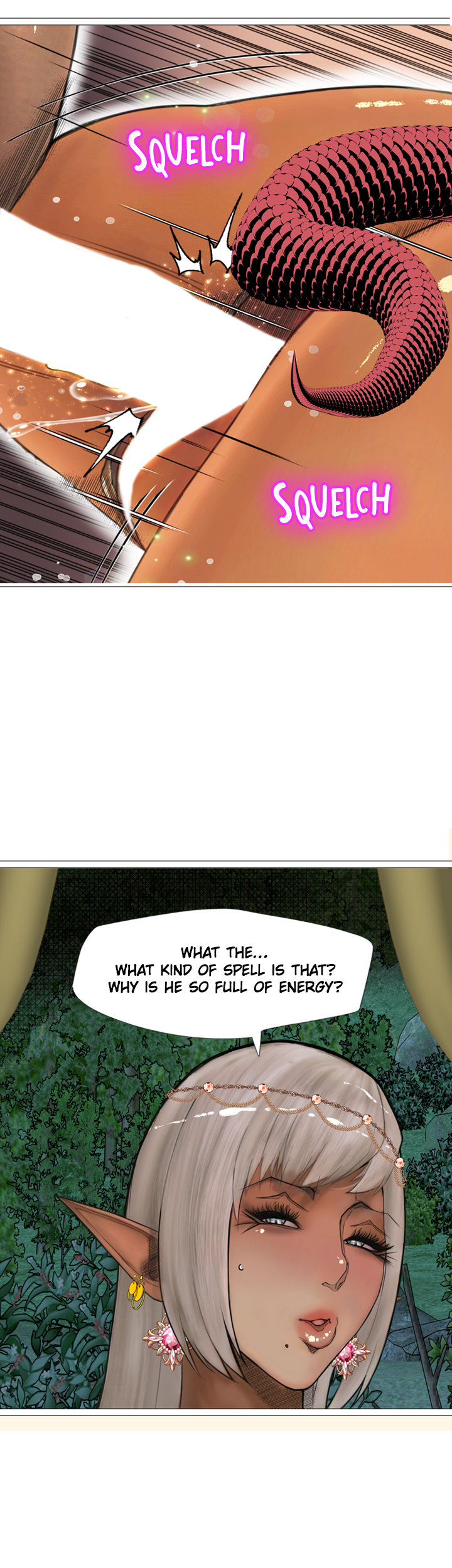 The DARK ELF QUEEN and the SLAVE ORC Chapter 19 Page 28
