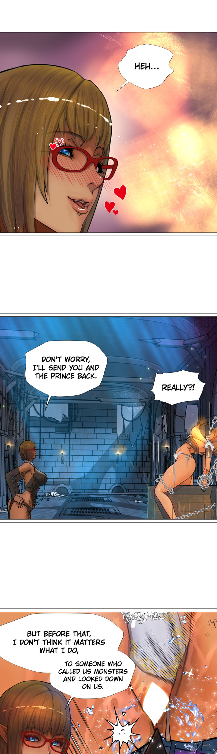 The DARK ELF QUEEN and the SLAVE ORC Chapter 19 Page 33