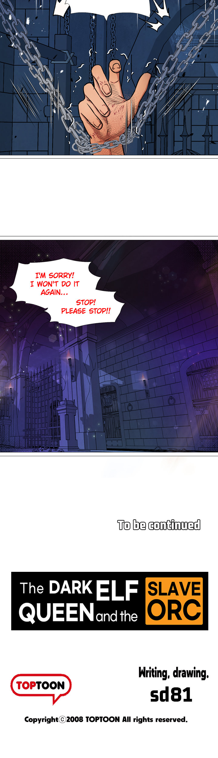 The DARK ELF QUEEN and the SLAVE ORC Chapter 19 Page 37