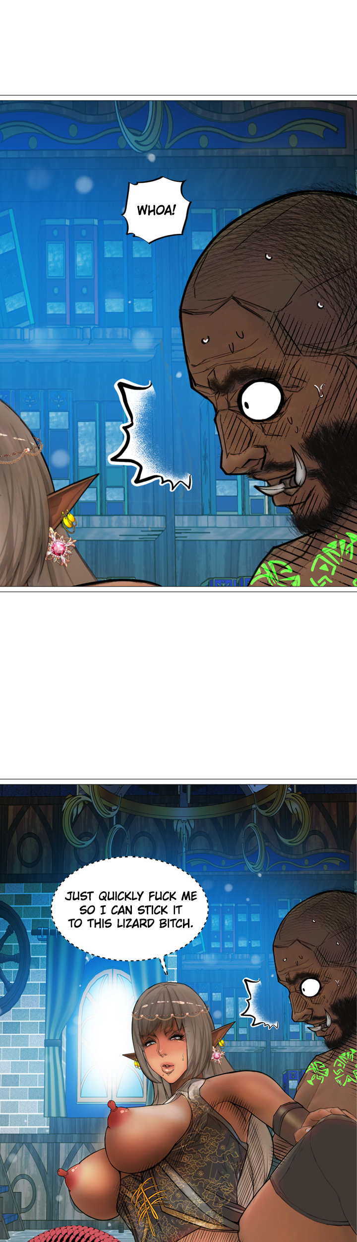 The DARK ELF QUEEN and the SLAVE ORC Chapter 20 Page 24