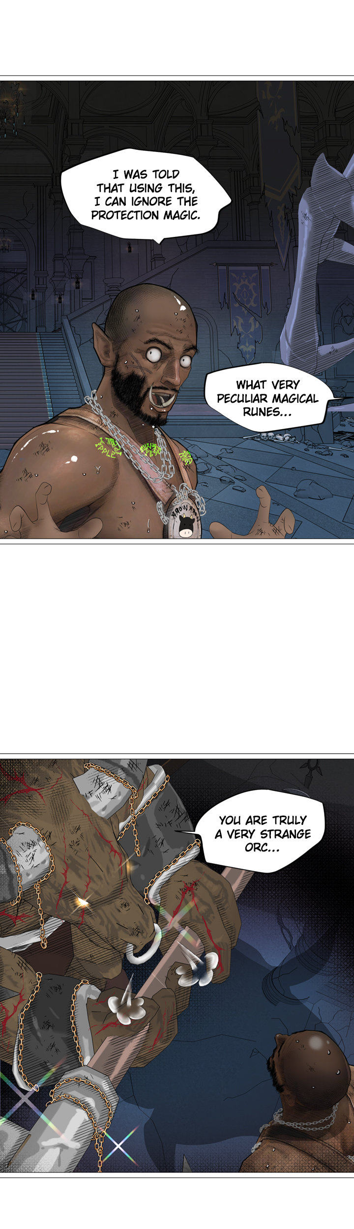 The DARK ELF QUEEN and the SLAVE ORC Chapter 20 Page 34