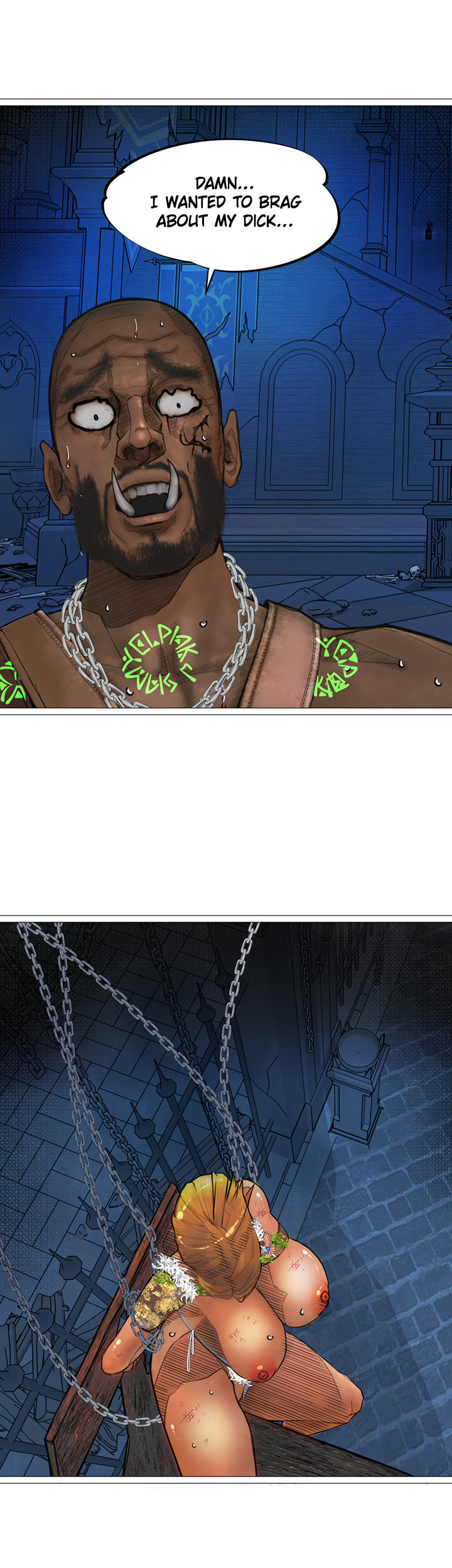The DARK ELF QUEEN and the SLAVE ORC Chapter 20 Page 41
