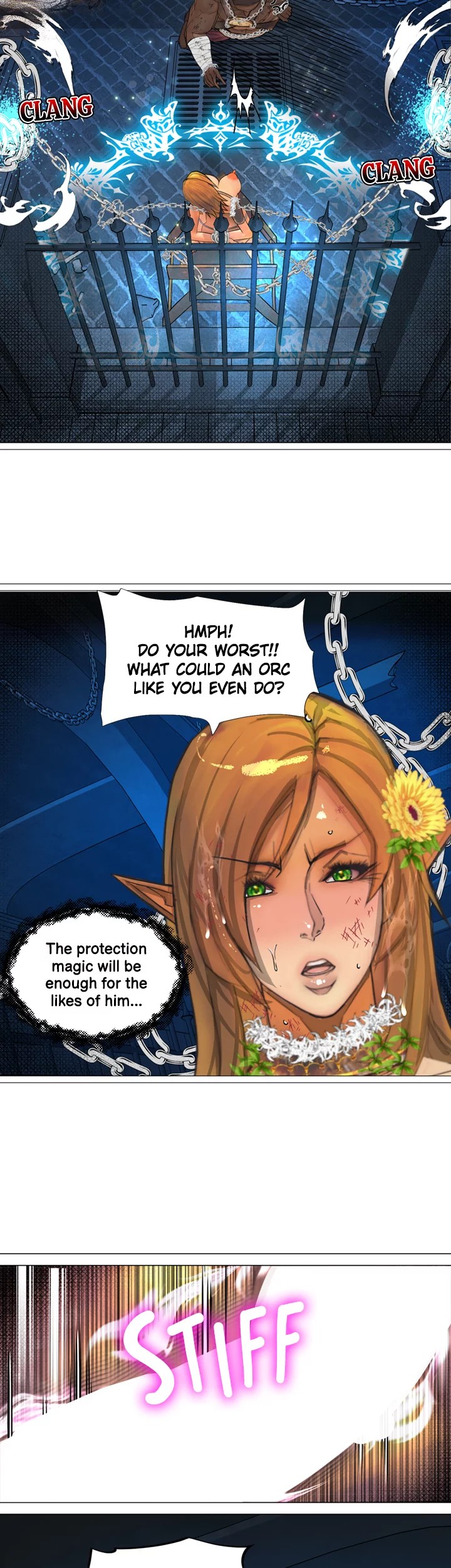 The DARK ELF QUEEN and the SLAVE ORC Chapter 21 Page 12