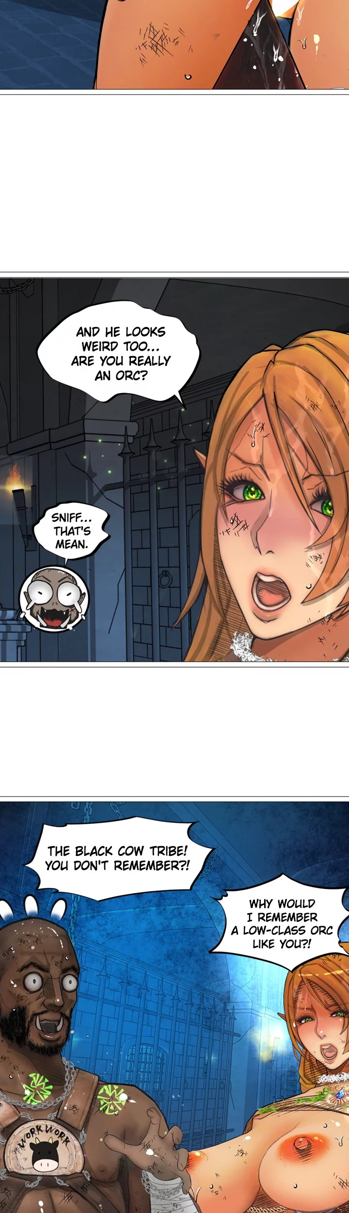 The DARK ELF QUEEN and the SLAVE ORC Chapter 21 Page 7