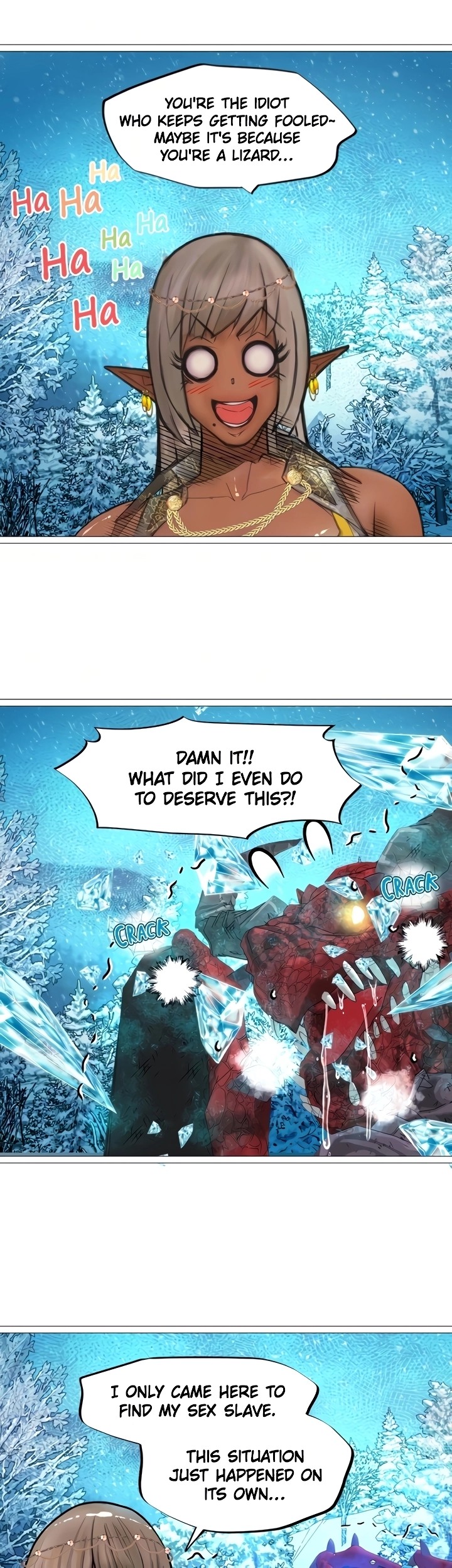 The DARK ELF QUEEN and the SLAVE ORC Chapter 22 Page 12