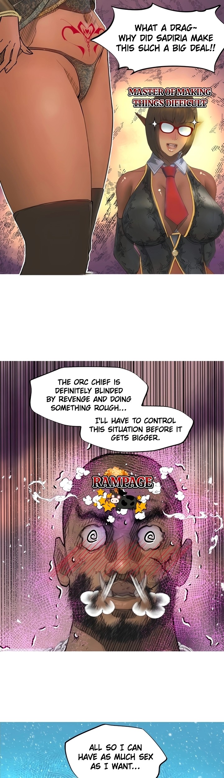 The DARK ELF QUEEN and the SLAVE ORC Chapter 22 Page 16
