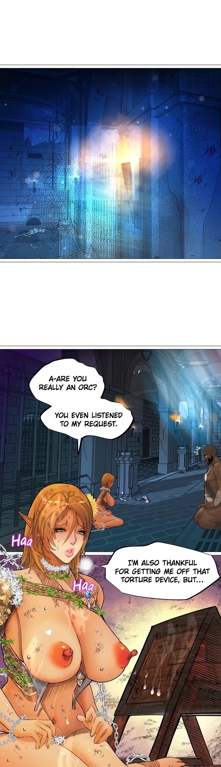 The DARK ELF QUEEN and the SLAVE ORC Chapter 22 Page 18