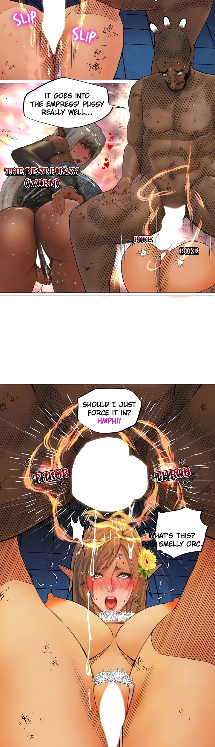 The DARK ELF QUEEN and the SLAVE ORC Chapter 23 Page 12