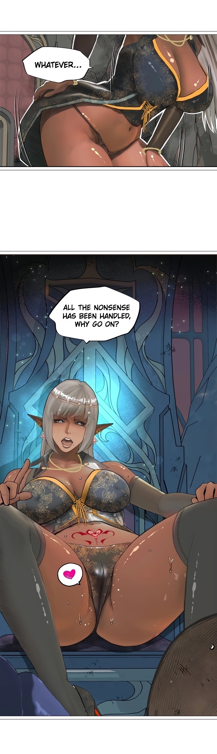 The DARK ELF QUEEN and the SLAVE ORC Chapter 23 Page 34