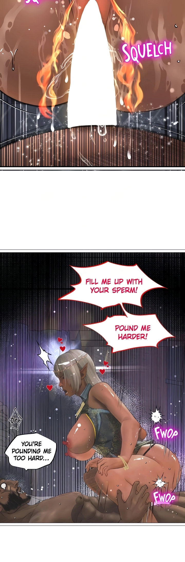 The DARK ELF QUEEN and the SLAVE ORC Chapter 24 Page 16