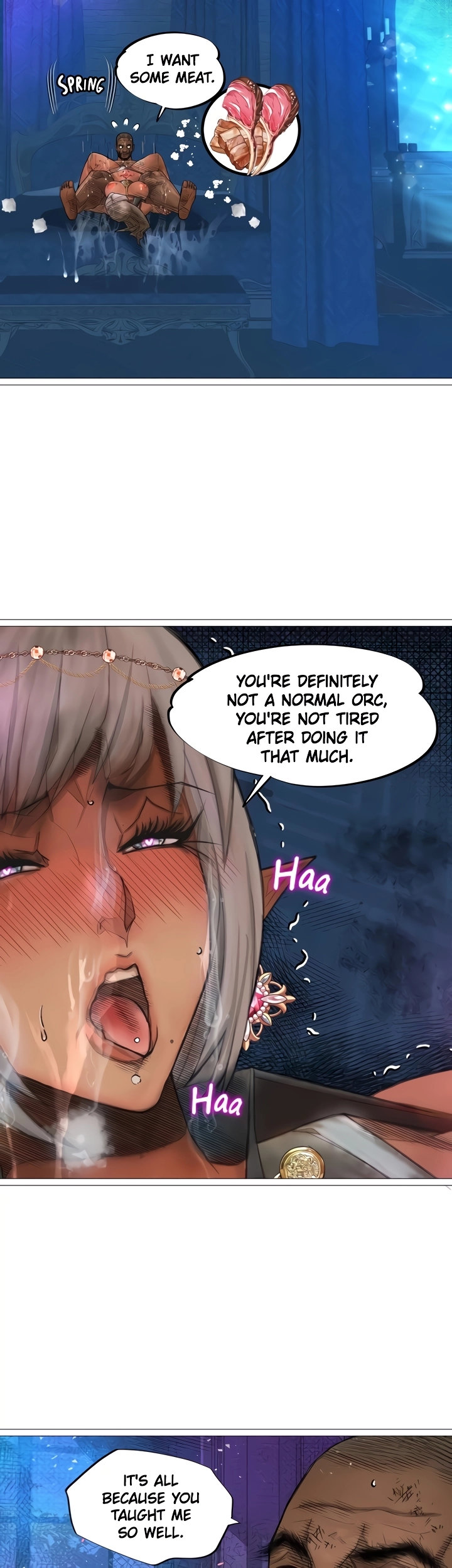 The DARK ELF QUEEN and the SLAVE ORC Chapter 24 Page 28