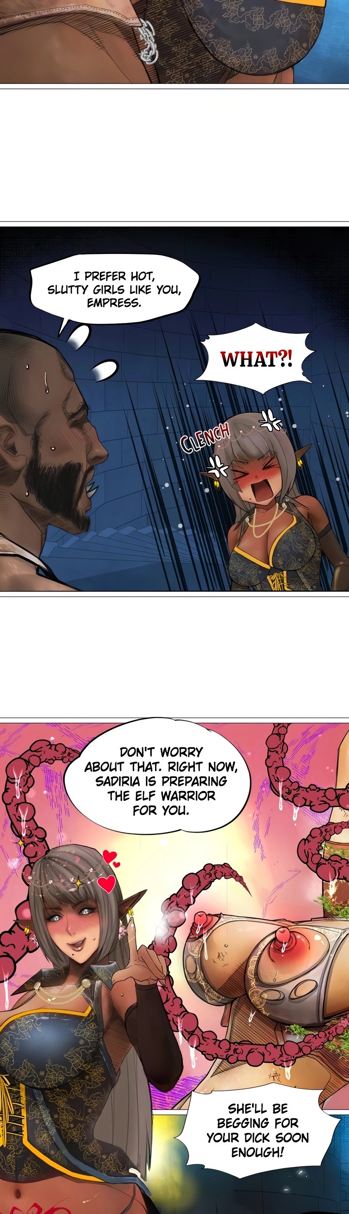 The DARK ELF QUEEN and the SLAVE ORC Chapter 25 Page 17