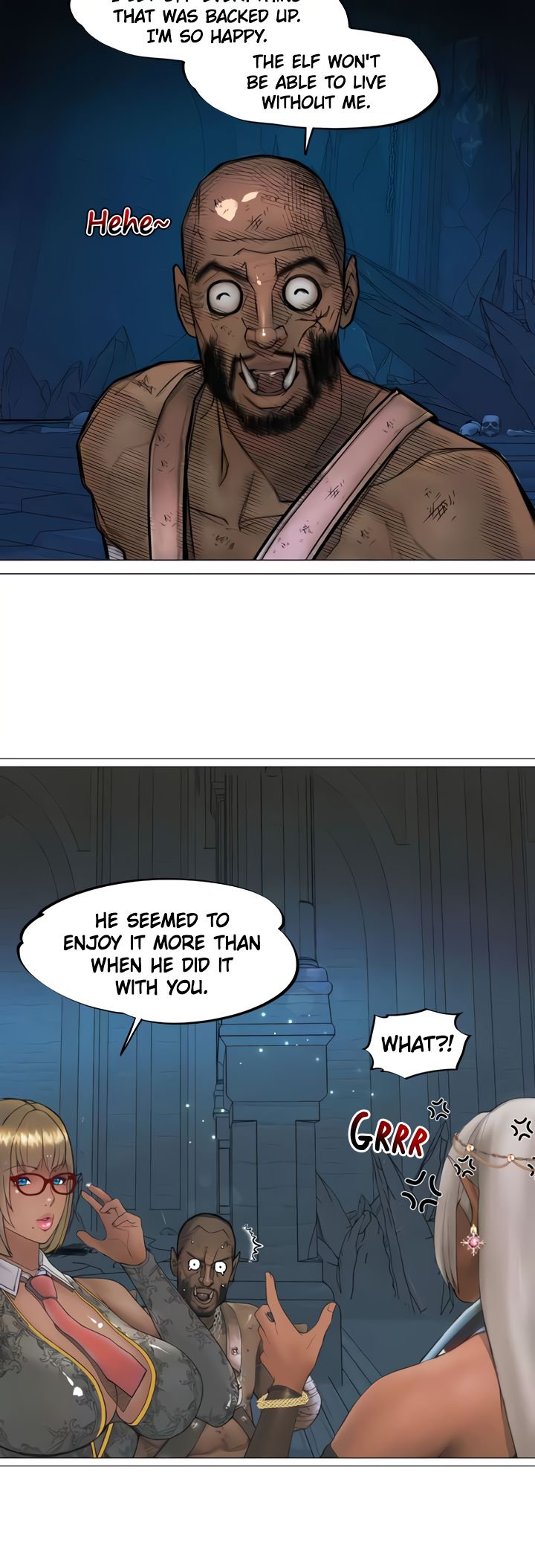 The DARK ELF QUEEN and the SLAVE ORC Chapter 27 Page 24