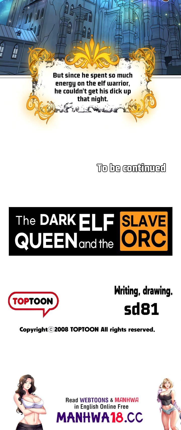 The DARK ELF QUEEN and the SLAVE ORC Chapter 27 Page 33