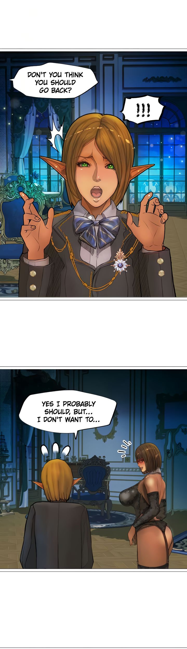 The DARK ELF QUEEN and the SLAVE ORC Chapter 28 Page 14