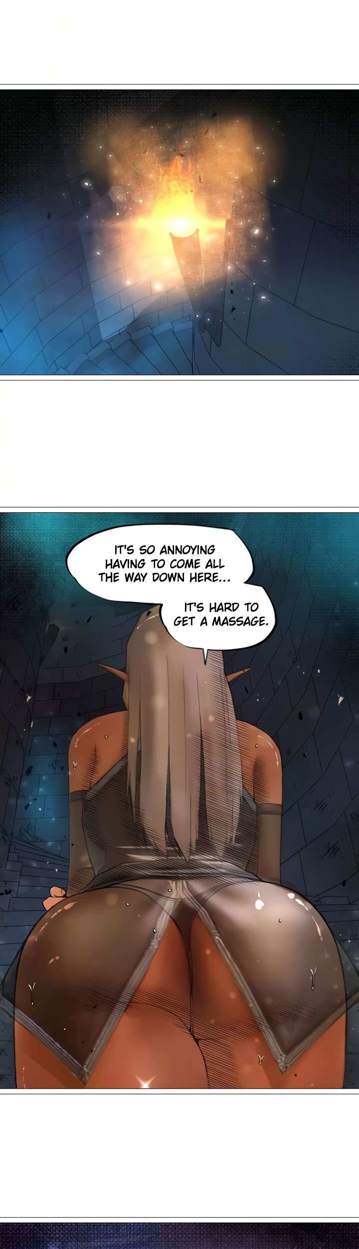The DARK ELF QUEEN and the SLAVE ORC Chapter 28 Page 32