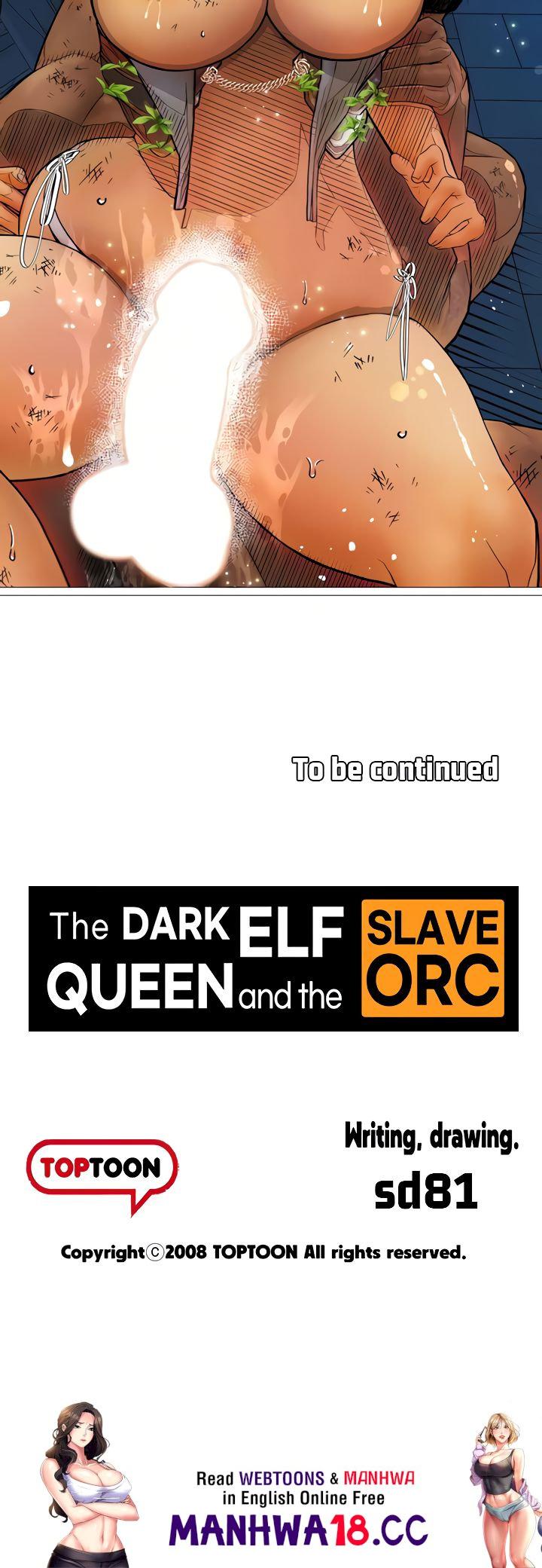 The DARK ELF QUEEN and the SLAVE ORC Chapter 28 Page 34